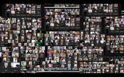 Collage of PAYDA virtual meetings